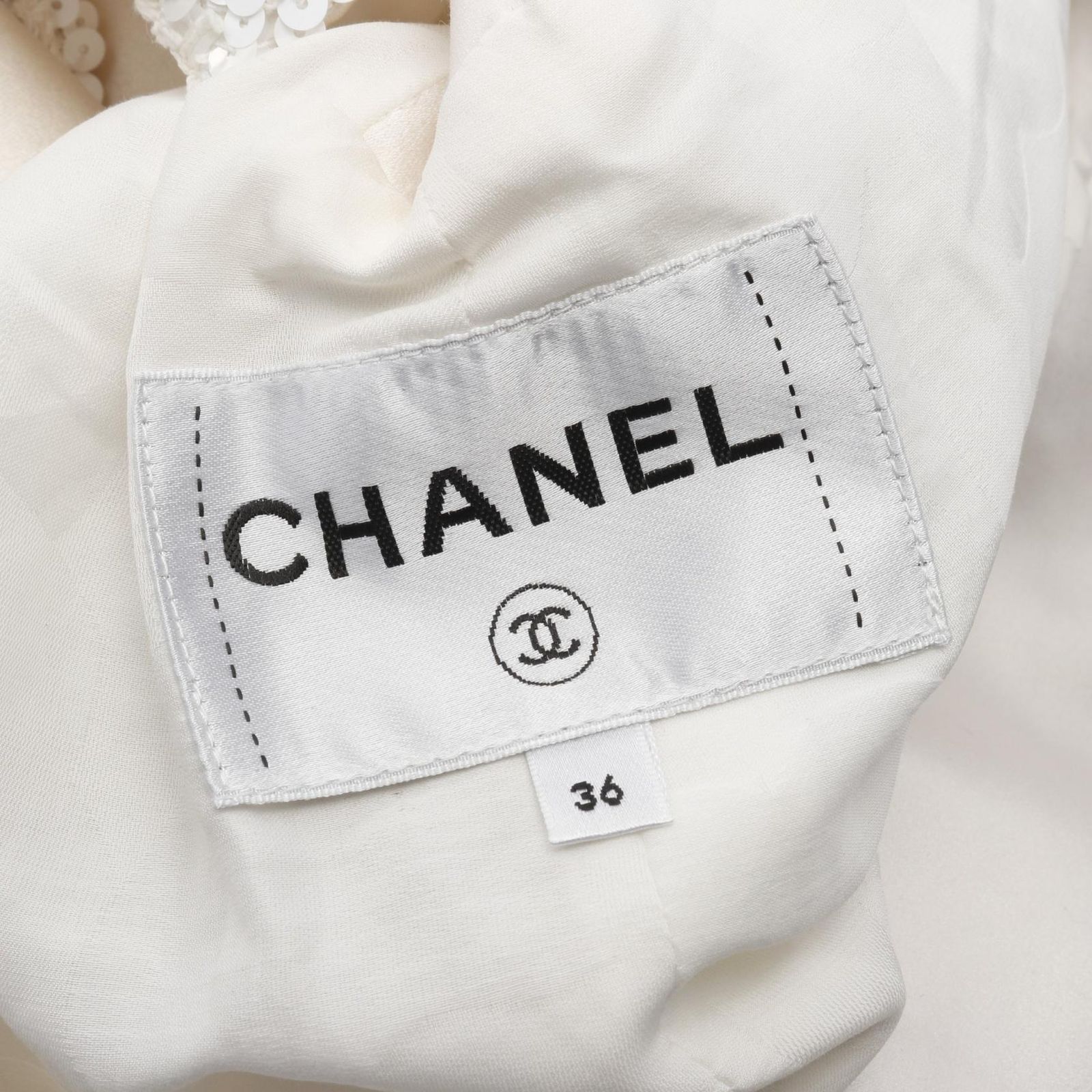 【美品】CHANEL シャネル★ジャケット★オレンジ★コットン★スパンコール34 シャネル CHANEL ココマークボタン スパンコール P72556V64262