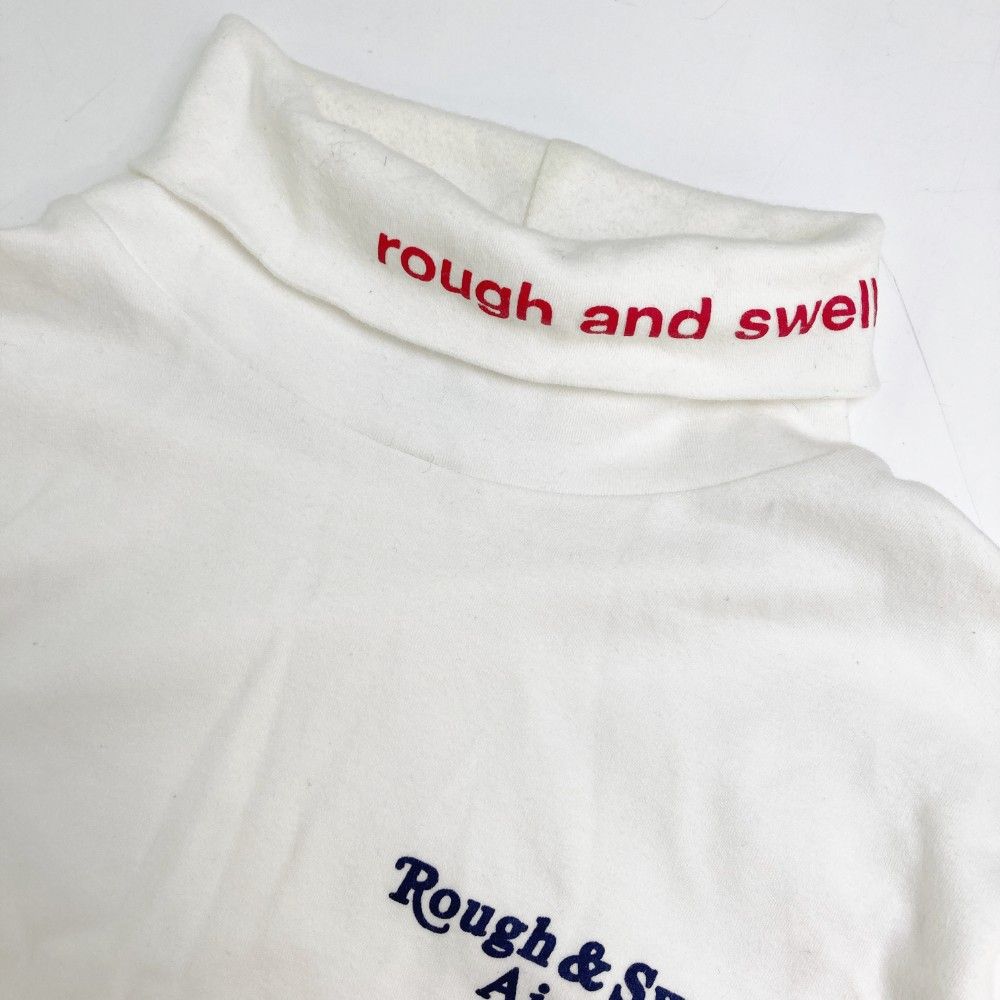 ROUGH & SWELL ラフアンドスウェル 長袖タートルネックシャツ M 白 ROUGH & SWELL ラフアンドスウェル 長袖タートルネックシャツ M