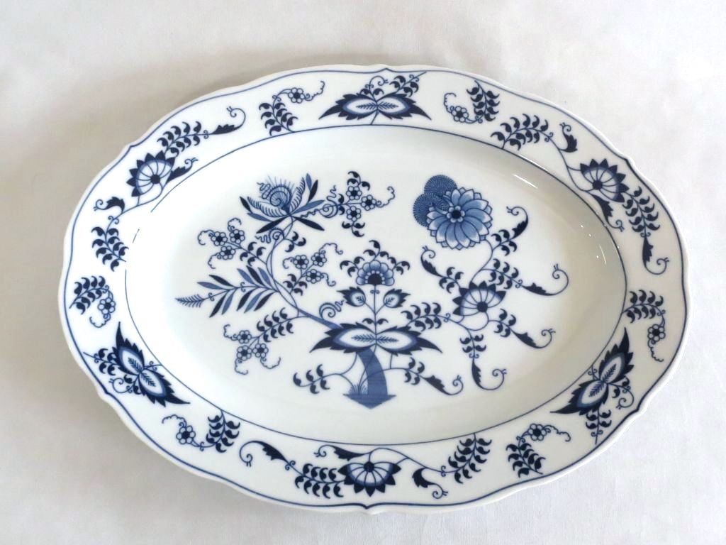 224460】Blue Danube ブルーダニューブ 注文 ブルーオニオン 大皿