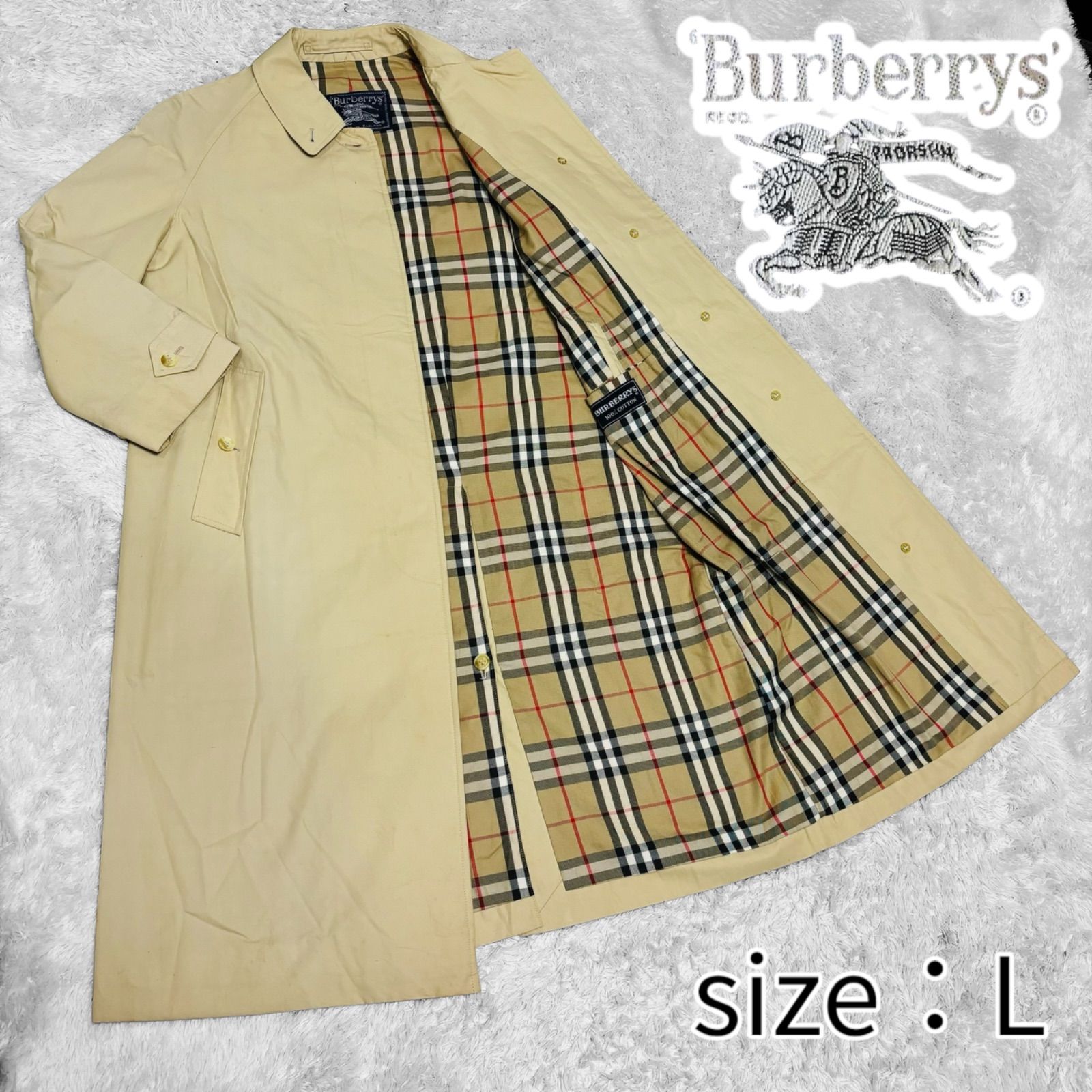 ヴィンテージ 日本製 90s BURBERRYS バーバリー ステンカラーコート 