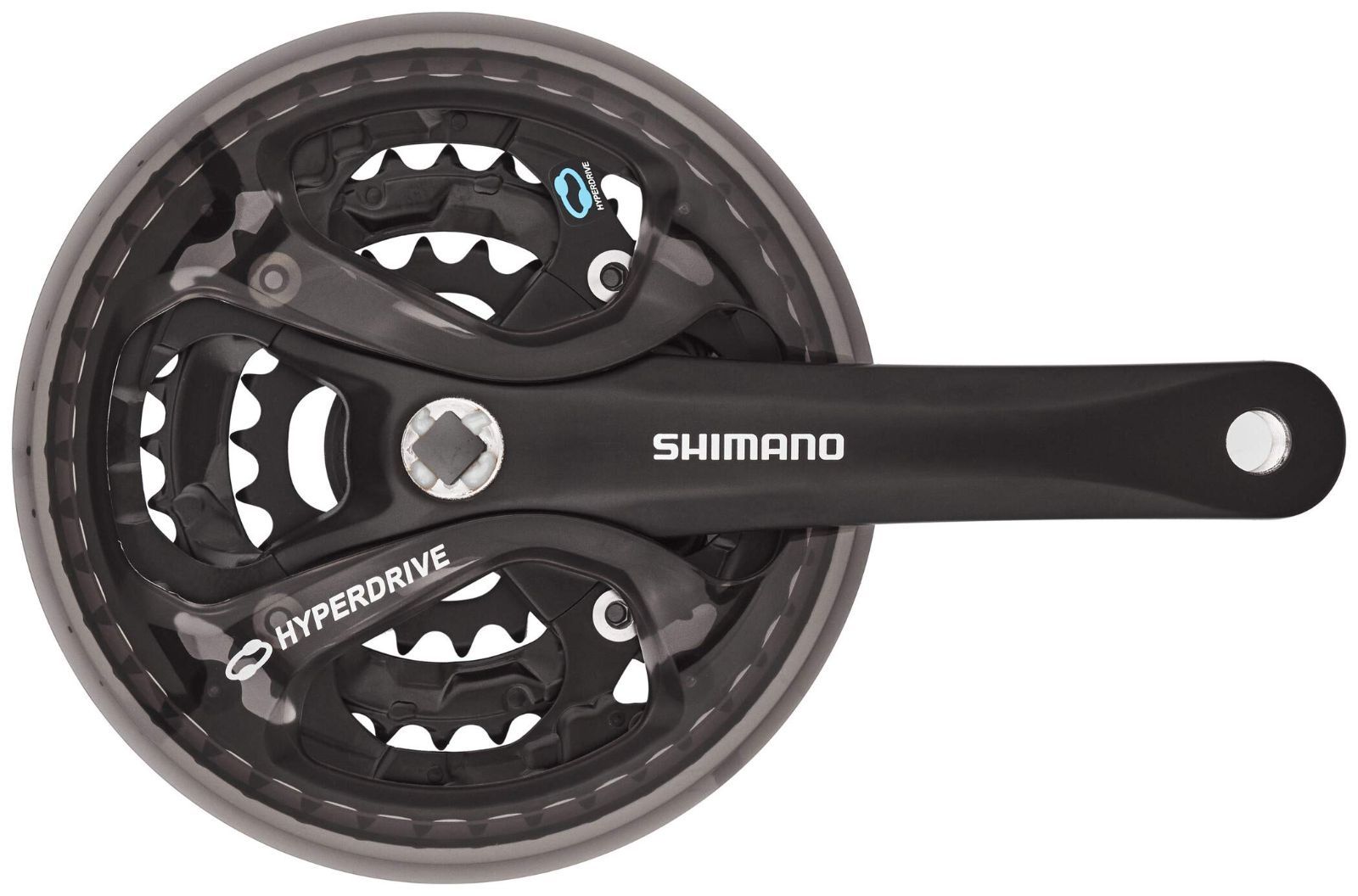 Size クランク長 170mm シマノ SHIMANO フロントチェーンホイール MTB FC-M361-L ブラック 42×32×22T 170mm 8S|7S チェーンガード付 チェーンケース対応 対応BB 四角軸 122.5mm LL123 E