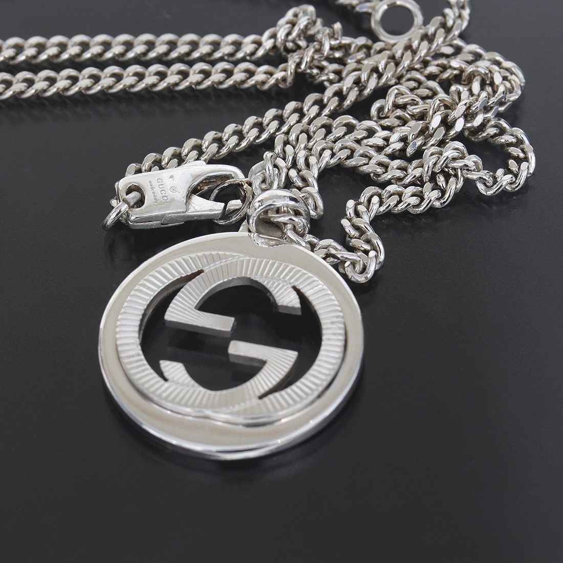 グッチ　GUCCI ネックレス　インターロッキング　GG 現行　シルバー グッチ GUCCI インターロッキングG ネックレス （シルバー