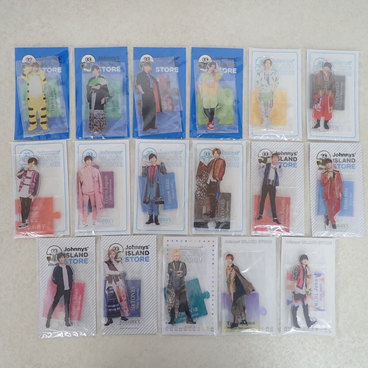 未開封 ジャニーズ アクリルスタンド  阿部亮平/中村海人/京本大我/猪狩蒼弥/松村北斗/長尾謙杜/今野大輝 まとめて17点セット Snow Man 他