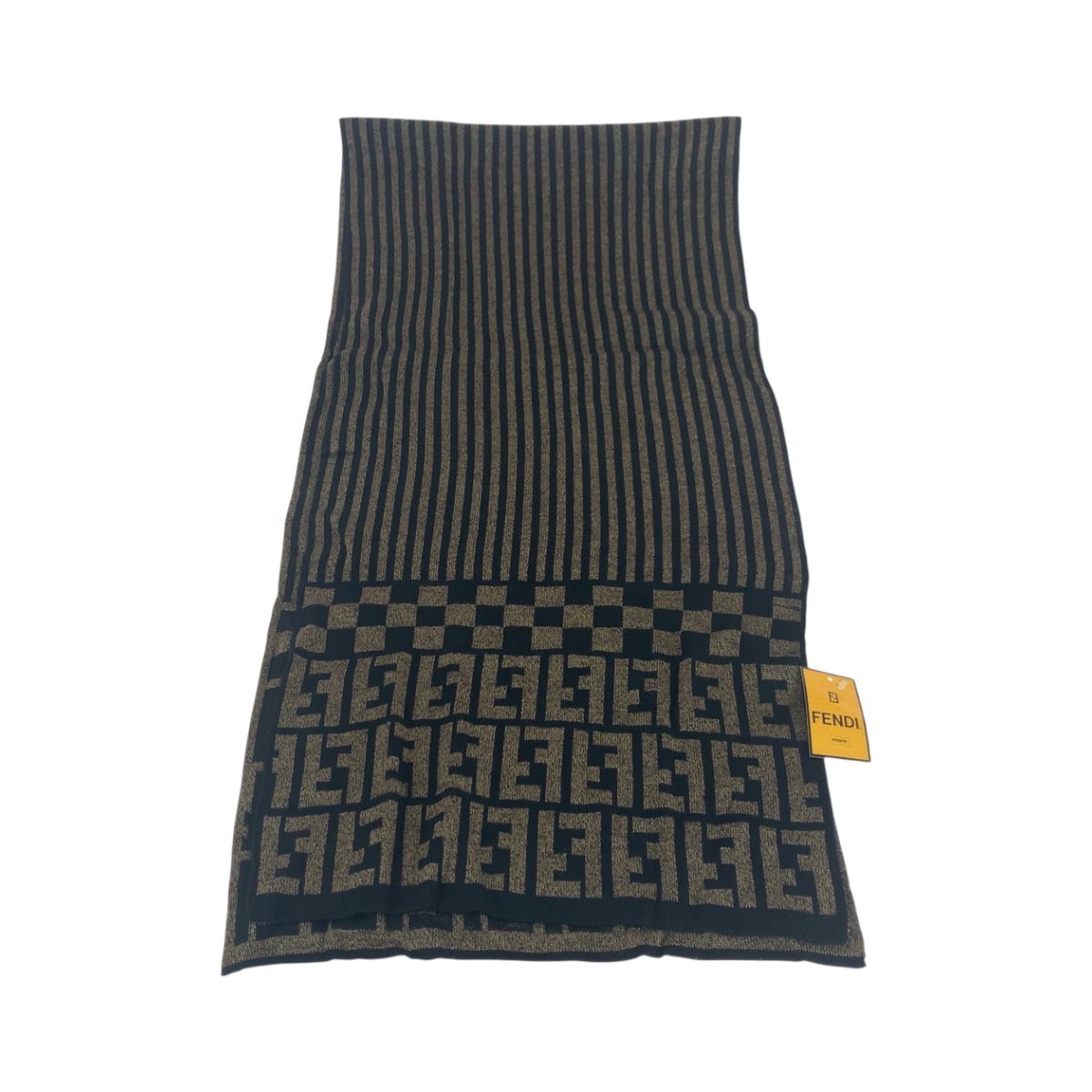 最旬トレンドパンツ 美品 FENDI フェンディ ズッカ ブラウン ブラック ウール 小物