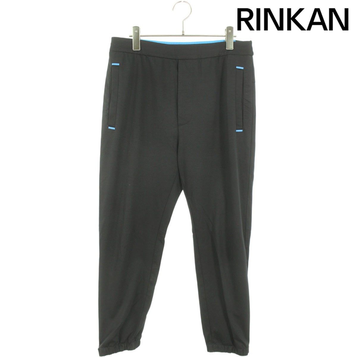 プラダ 18SS SJP238 ラバーロゴイージートラックロングパンツ メンズ S  