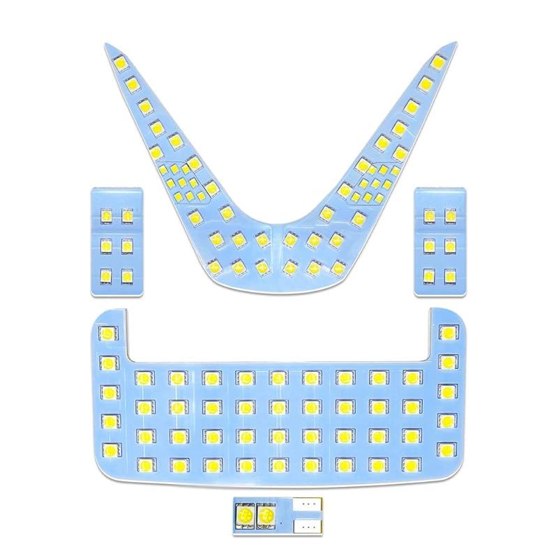 C-HR LEDルームランプ トヨタ CHR ZYX10 NGX50 全グレード対応 専用設計 ホワイト LEDバルブ 室内灯 爆光 カスタムパーツ ルームランプセット 取付簡単 全5点 (C-HR ZYX10/NGX50 用)