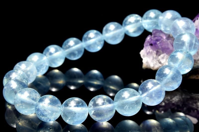 アクアマリン ハート トロレアイト ブレスレット 煌星 アクア