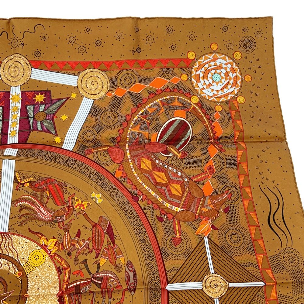 HERMES エルメス スカーフ カレ90 REVE D'AUSTRALIE