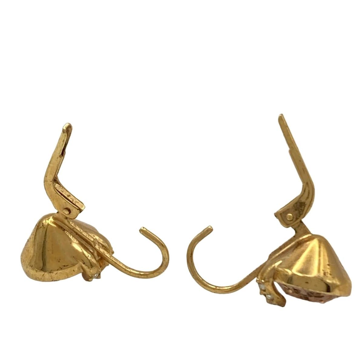 SWAROVSKI(スワロフスキー) ピアス美品 - ゴールド×クリア SWAROVSKI  