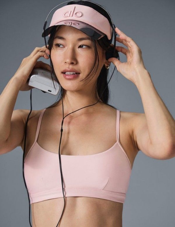 Alo Yoga 帽子 サンバイザー ロゴ アローヨガ テニス 新店セール☆ Alo Yoga 帽子 サンバイザー ロゴ アローヨガ