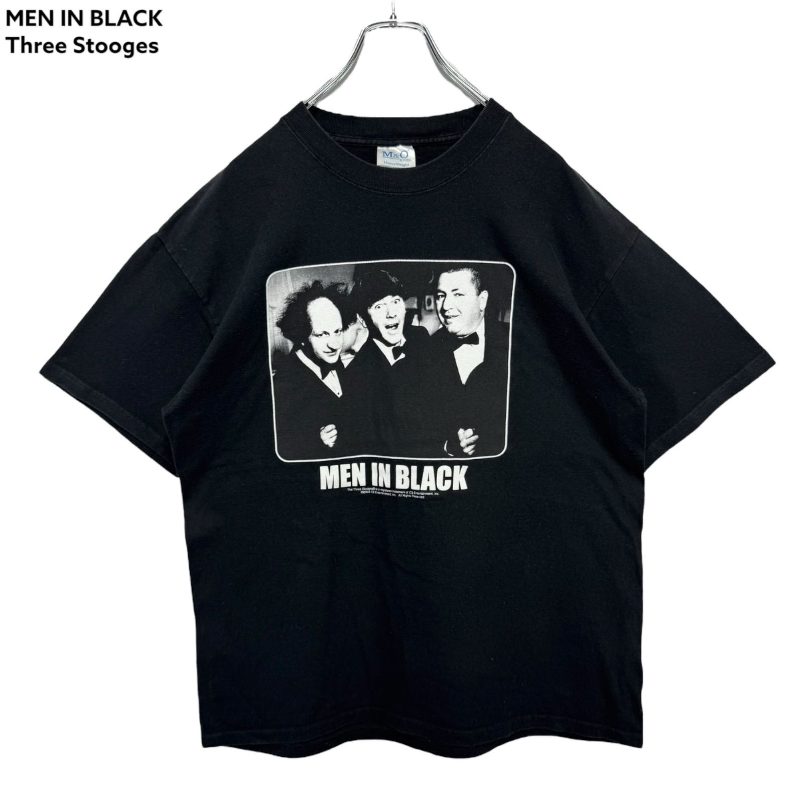 00s vintage MEN IN BLACK Three Stooges Print T-shirt Tee メキシコ製 Tシャツ 映画T ヴィンテージ 古着