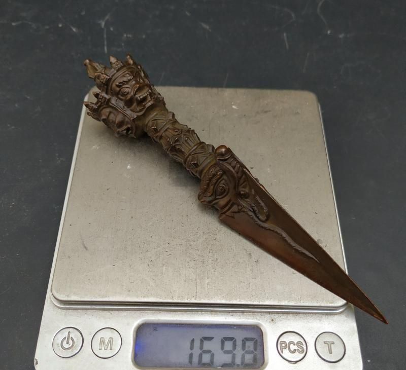 銅製 法器 三象馬頭金剛杵 降魔杵 鎮宅辟邪 開運風水 招財置物 工芸品 装飾品 銅製 法器 三象馬頭金剛杵 降魔杵 鎮宅辟邪 開運風水 招財置物