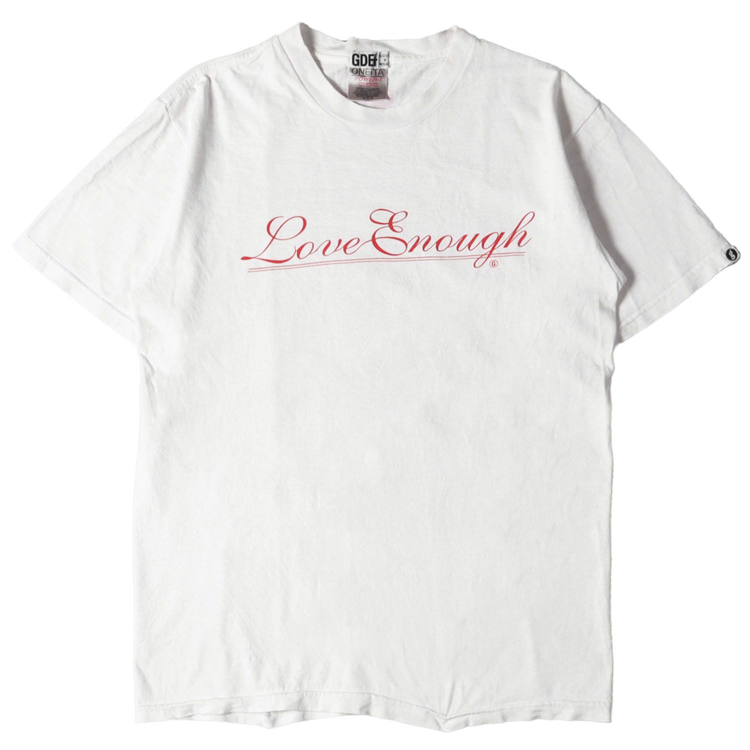 GOOD ENOUGH グッドイナフ Tシャツ サイズ:M 90s Love Enoughロゴ 