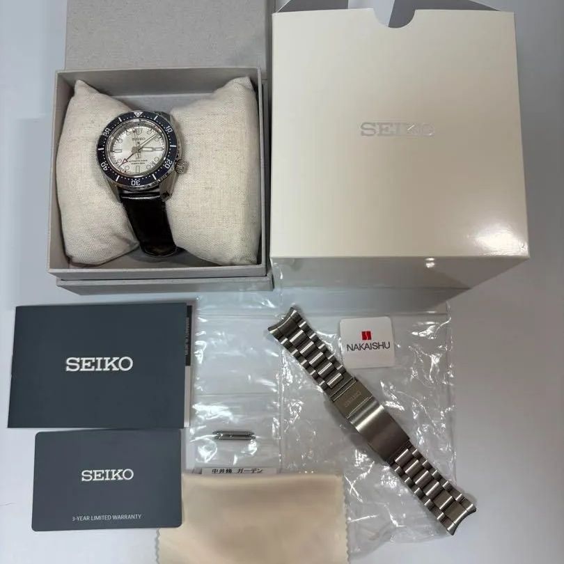 【極美品】SEIKOプロスペック SBEJ029 ダイバー 純正革ベルト付き SEIKOプロスペック SBEJ029 ダイバー 純正革ベルト付き【極美品