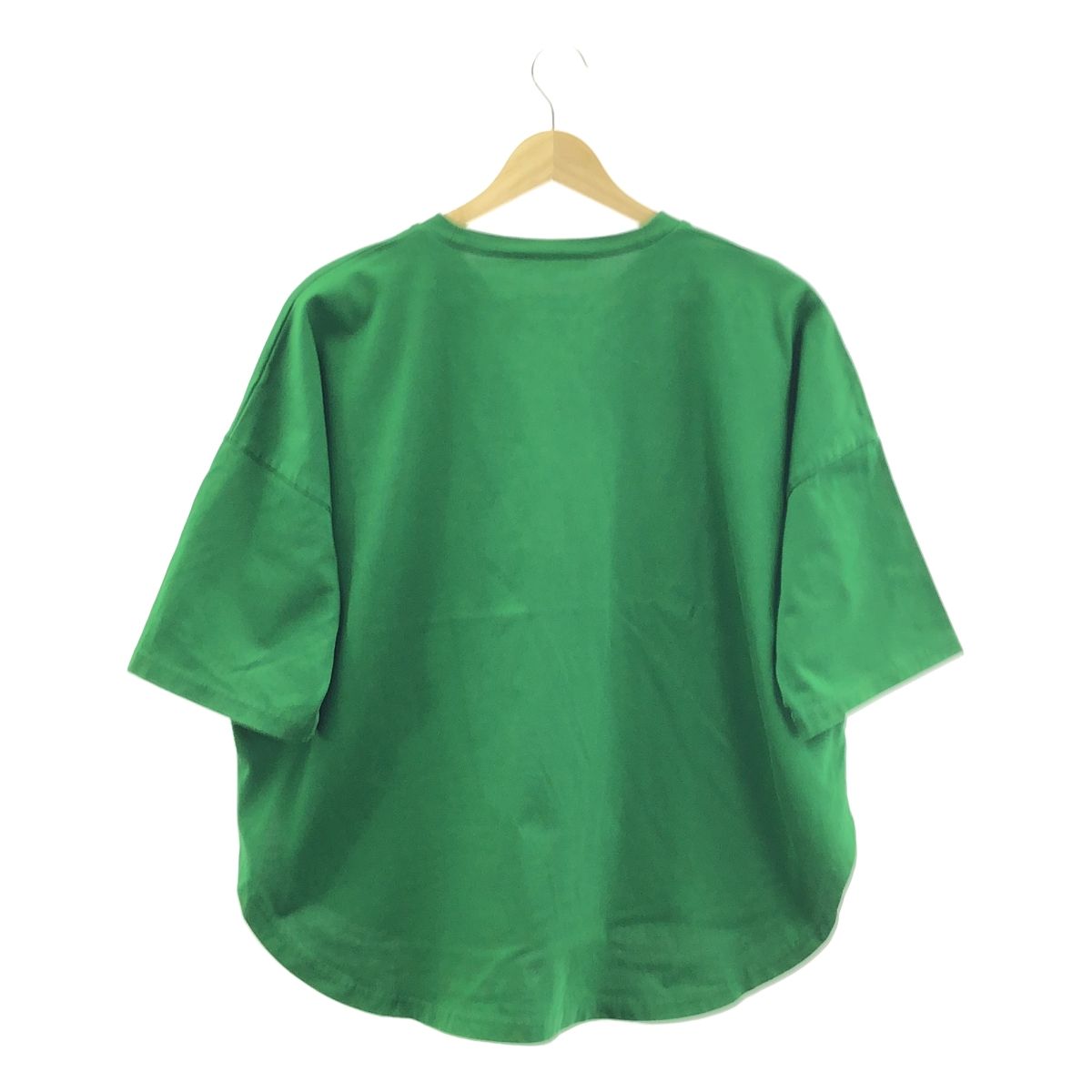 美品・ENFOLD エンフォルド半袖ニットTシャツ38ネオンイエローグリーン 美品・ENFOLD エンフォルド半袖ニットTシャツ38ネオンイエロー