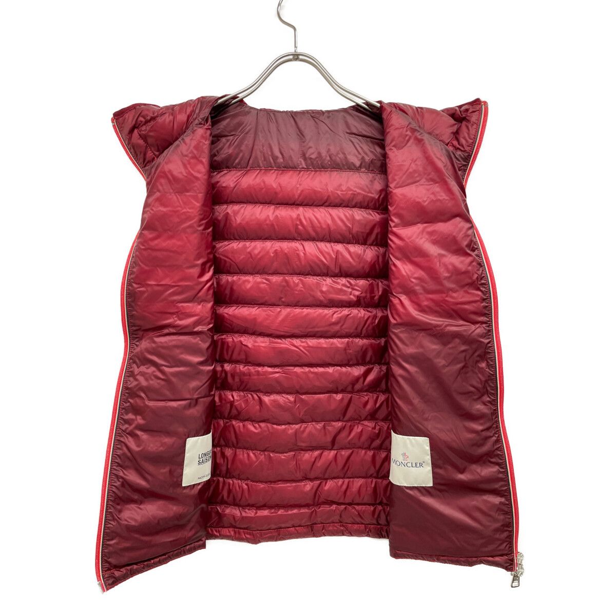 MONCLER モンクレール ﾚｯﾄﾞ NAPLES GILET ﾀﾞｳﾝ ﾍﾞｽﾄ 0 - メルカリ