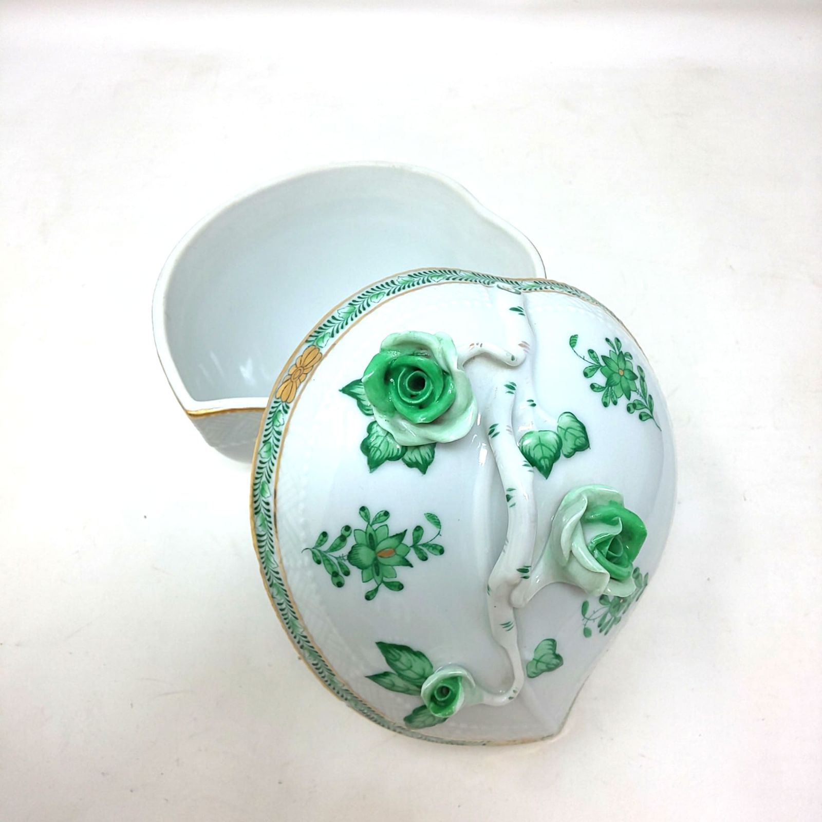 ヘレンド＿小物入れ［HEREND HVNGARY HANDPAINTED］ Herend (ヘレンド) 小物入れ ハーブガーデン 未使用品