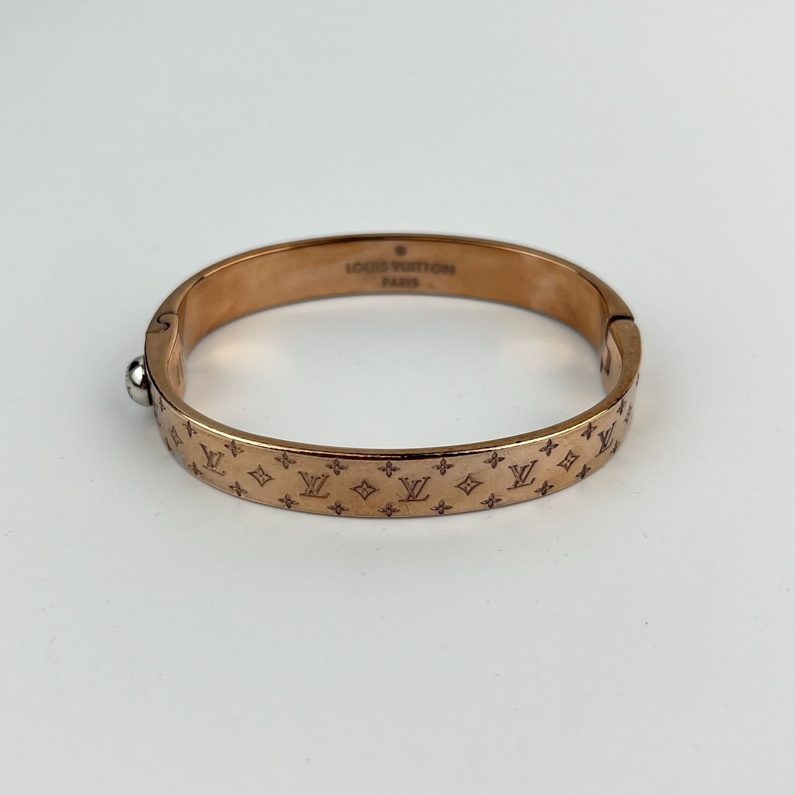 LOUIS VUITTON ルイヴィトン ブレスレット バングル M00253 ゴールド LE0169 ヴィンテージ レディース HIBUOCHI VINTAGE