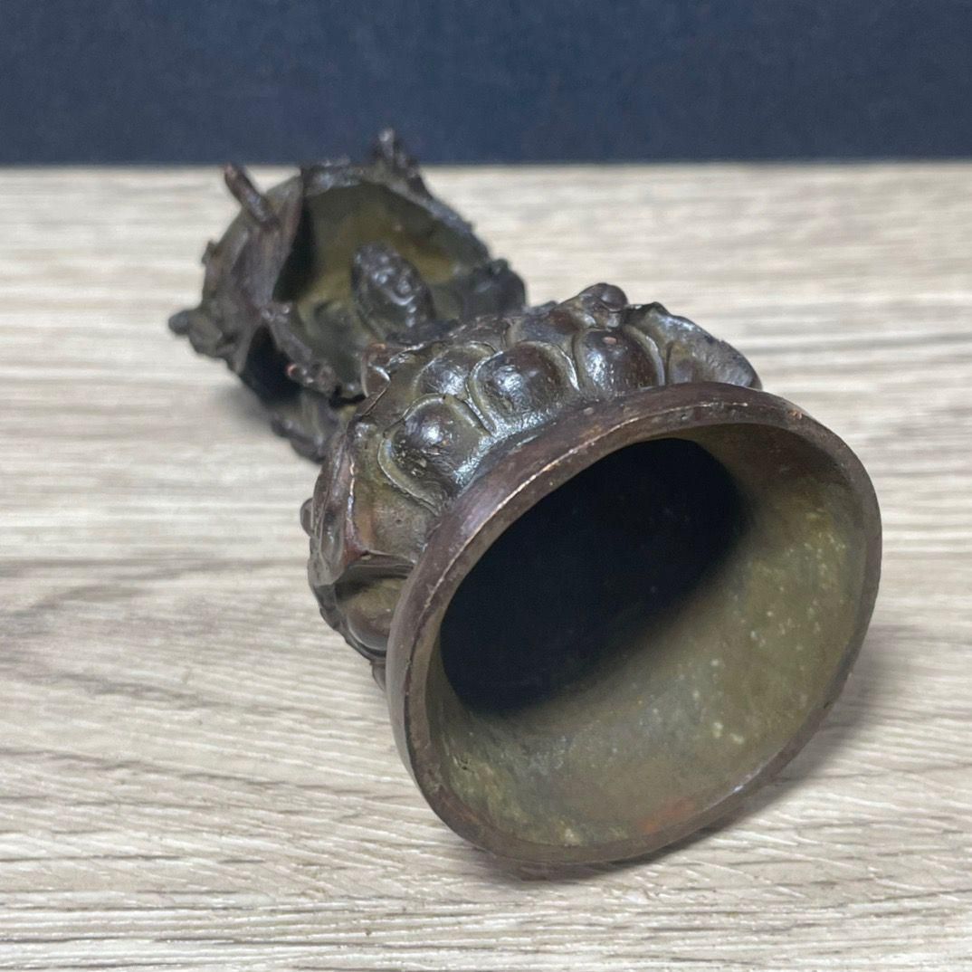 銅細工 三聖塔観音菩薩 置物 如来仏像彫刻 装飾品 工芸品 美術品 銅細工 三聖塔観音菩薩 置物 如来仏像彫刻 装飾品 工芸品 美術品