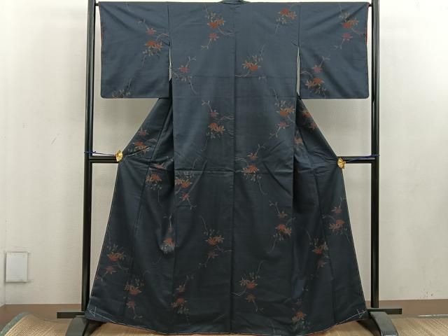 平和屋着物○本場大島紬 十字絣 正絹 逸品 未使用 AAAV7025zg