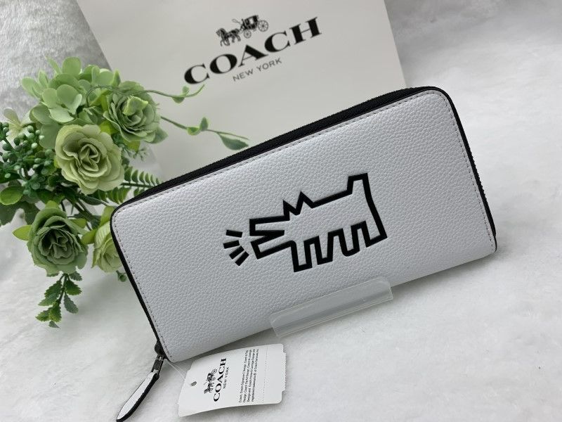 コーチ COACH 長財布 財布 キース ヘリング コラボ レディース メンズ ホワイト 白 プレゼント 贈り物 シグネチャー ロング ジップ 誕生日  記念日 新品未使用 ファッション 87107 A241Z DJQ4 - メルカリ