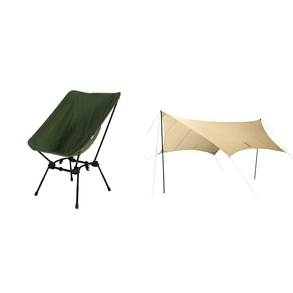 DOD(ディーオーディー) スゴイッス 高さ調整 4段階 焚き火 タン ブラック