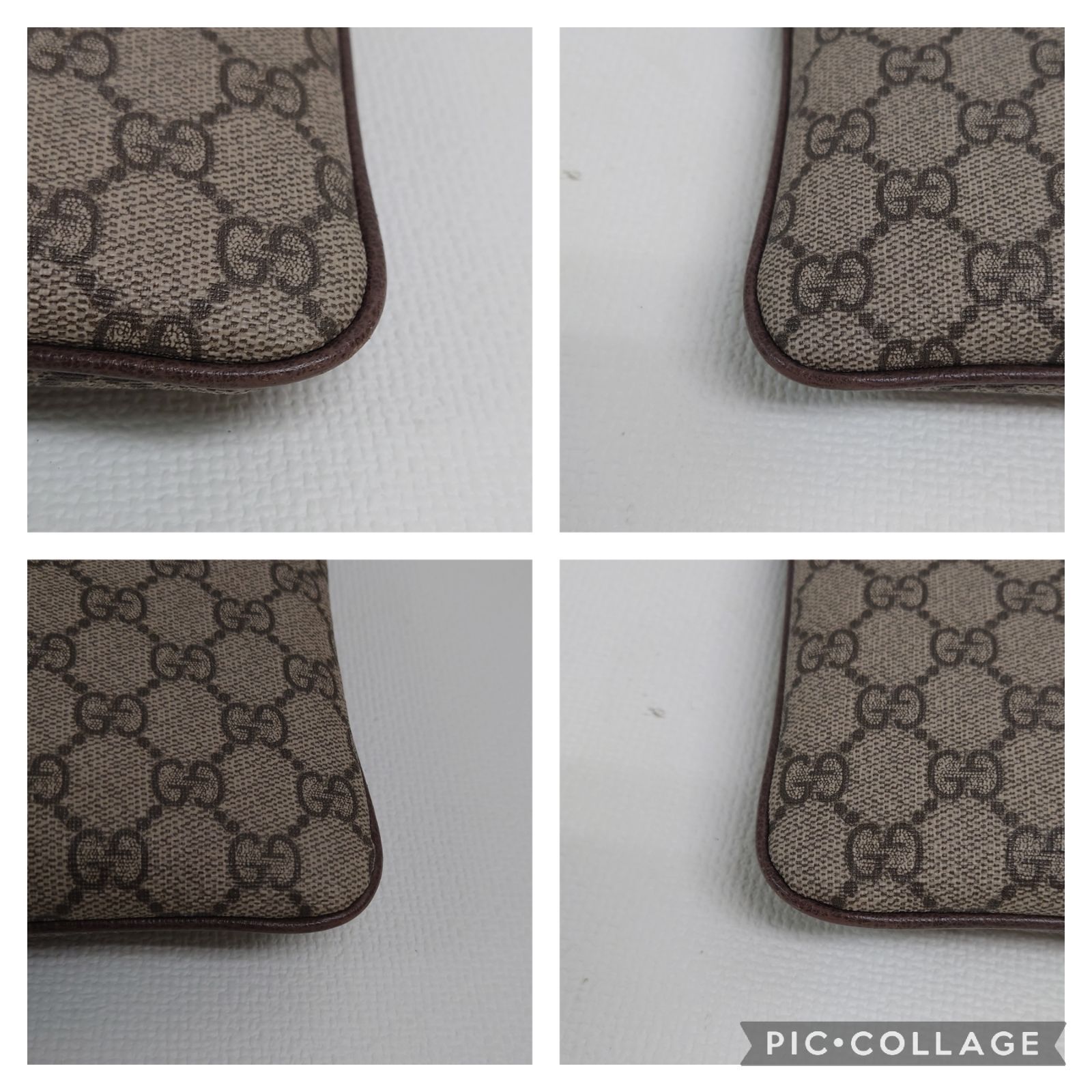 M0419A1 極美品★グッチ クラッチバッグ シェリーライン GG柄 PVC M0419A1 極美品☆GUCCI グッチ クラッチバッグ シェリーライン