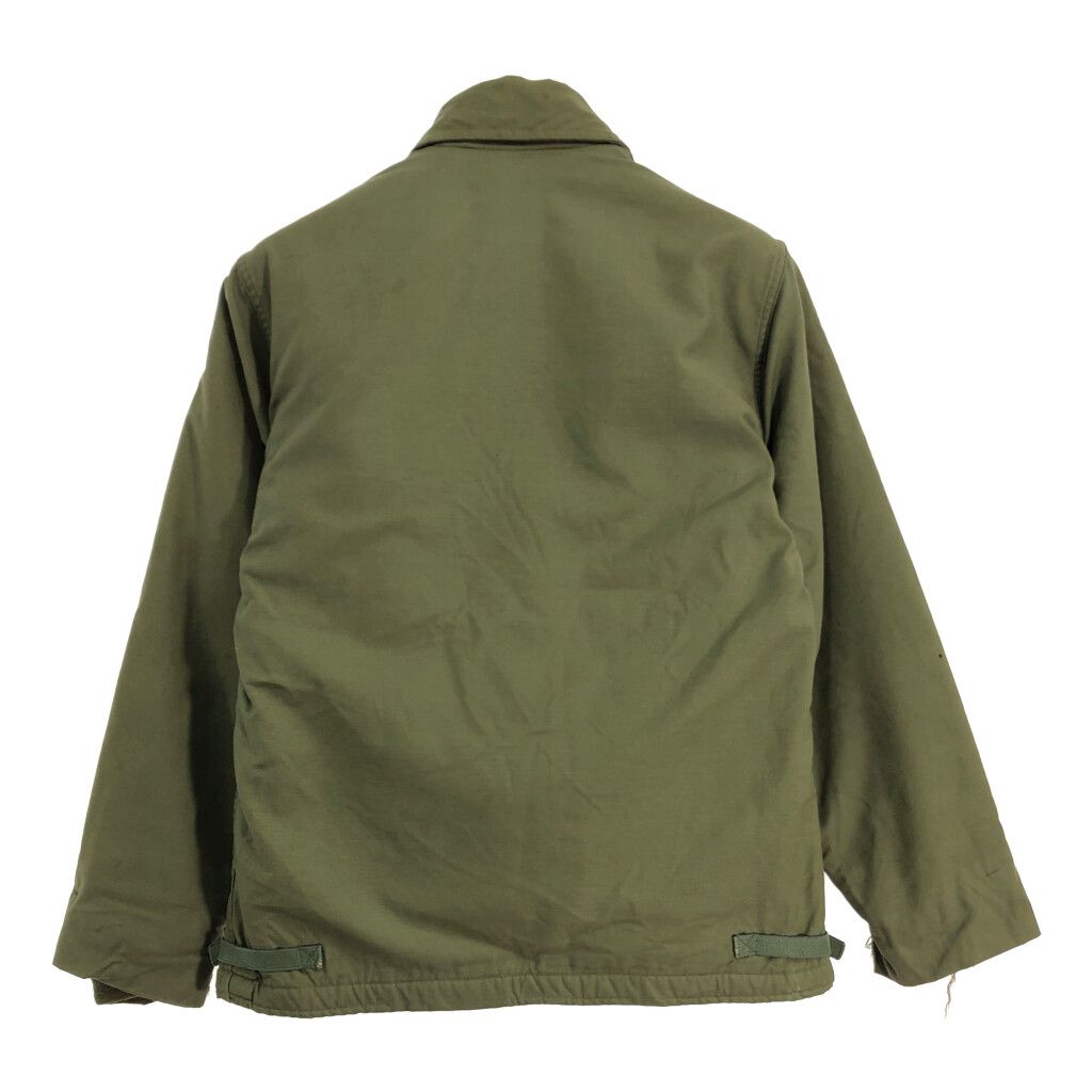 希少サイズ 80s US NAVY A2デッキジャケット オリーブ 米軍実物 80s US NAVY A-2 Deck Jacket オリーブ M 米軍実物 A2 デッキ