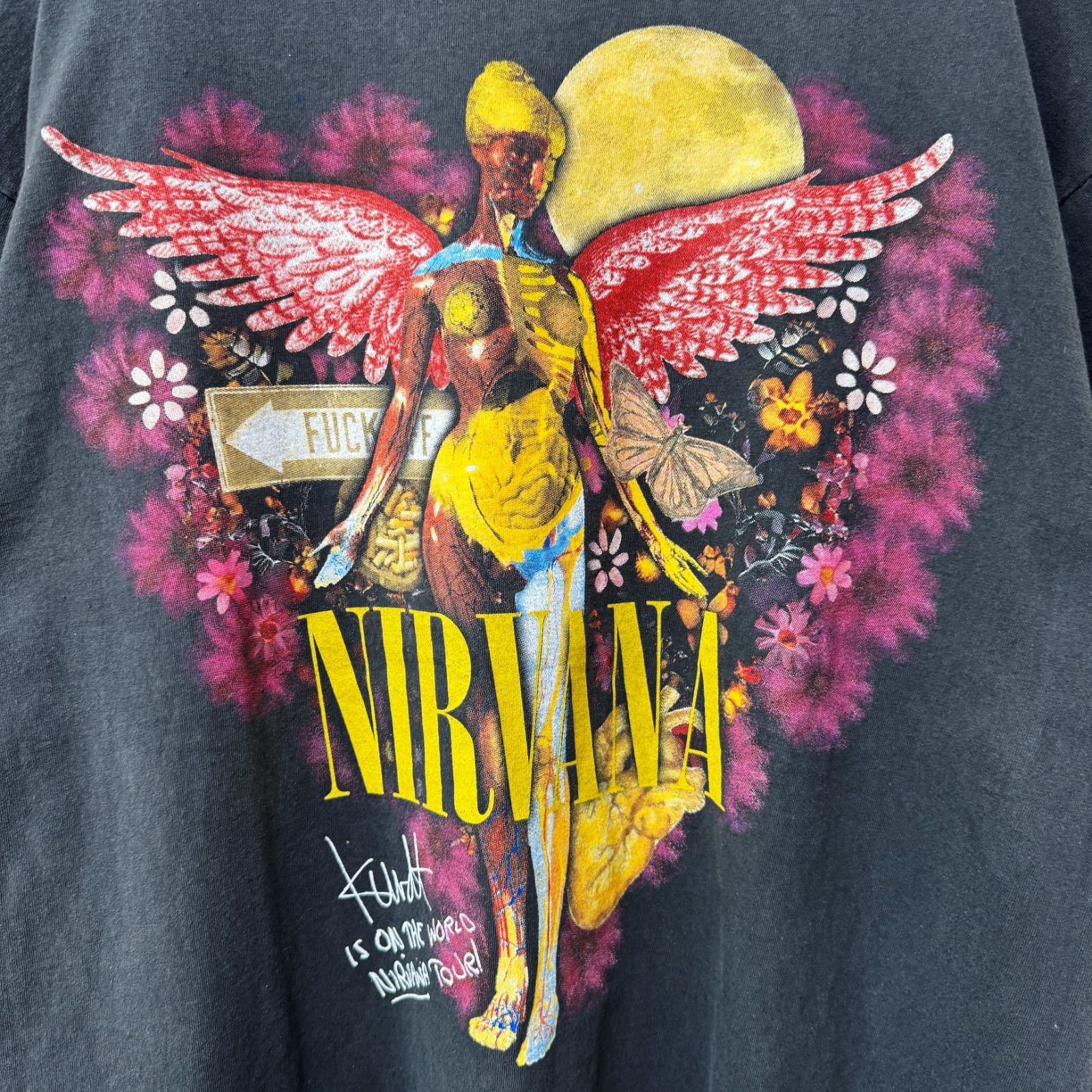 ニルヴァーナ Tシャツ XLサイズ ブラック 90s NIRVANA In Utero
