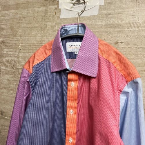 Turnbull & Asser ターンブル＆アッサー バイカラーギンガムチェック