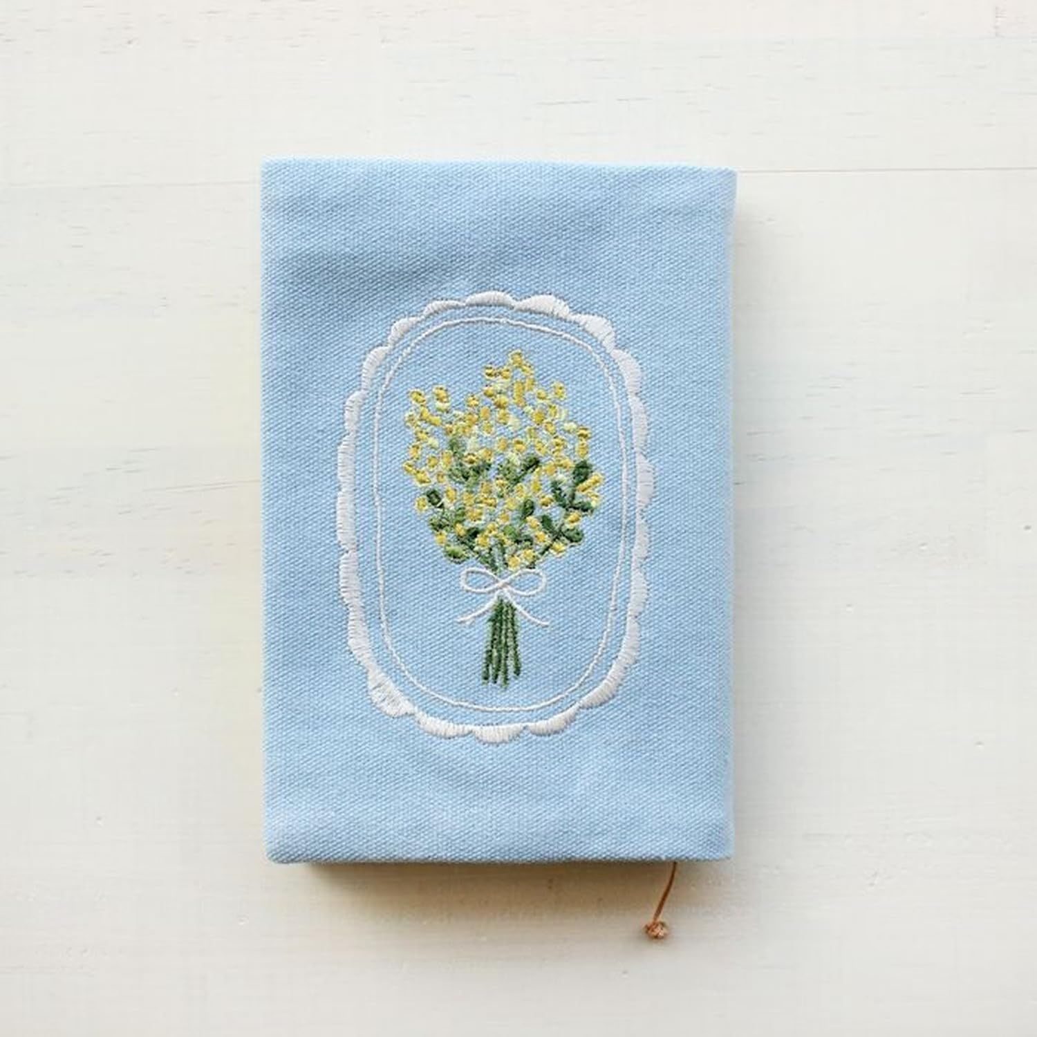 古川紙工 ブックカバー 文庫 刺繍 HONTOWATASHI ミモザ QE73 - メルカリ
