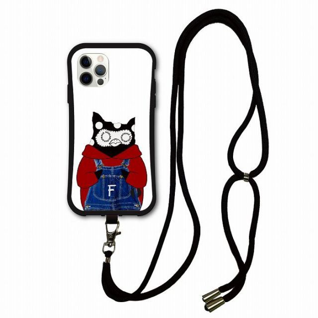 [iPhone15 Pro Max] スマホショルダー付 スカラー iPhone14 ケース 耐衝撃 i-coronケース アイフォン 16 15 13 12 11 スマホケース 全機種対応 スマホカバー scolar フクミン オーバーオール パーカー