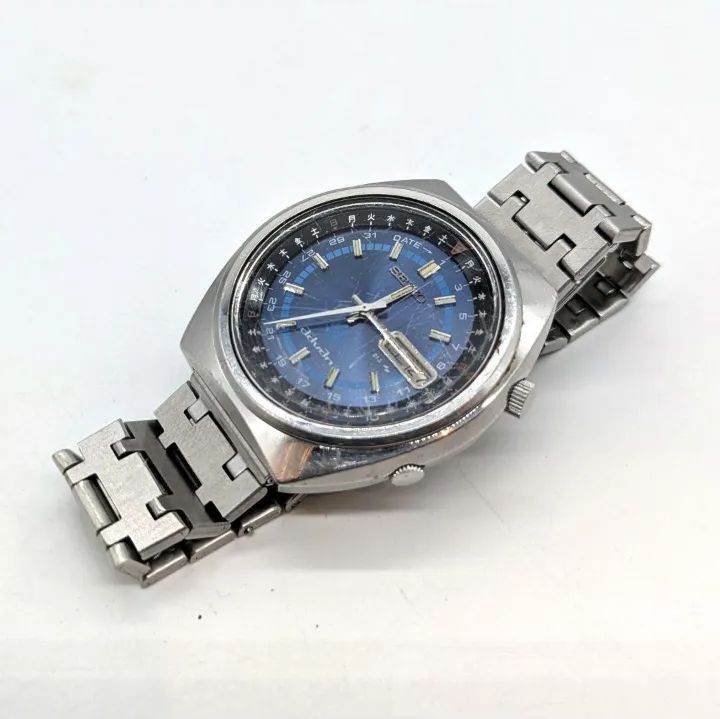 SEIKO advan Ref:7019-6050 セイコー アドバン デイデイト ブルー文字 
