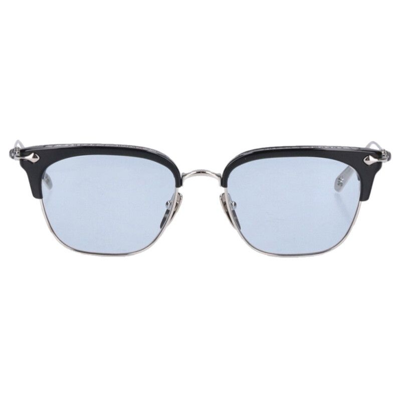 クロムハーツ　クロスボールハーフリムスクエアサング CHROME HEARTS（クロムハーツ） SLUNTRADICTION クロスボール