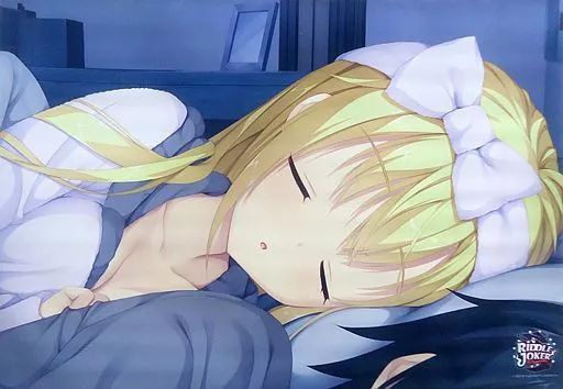 タペストリー 在原七海と添い寝 RIDDLE JOKER シチュエーションB2タペストリー ゆずソフト×フロンティアワン コラボカフェ