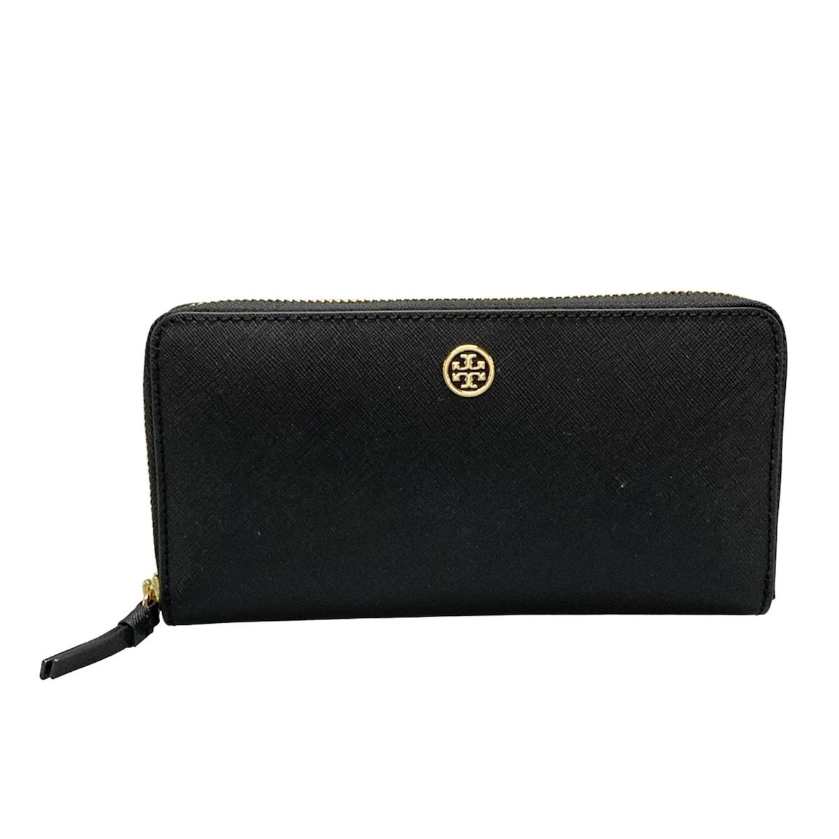 TORY BURCH トリーバーチ 長財布 - 黒 ラウンドファスナー レザー