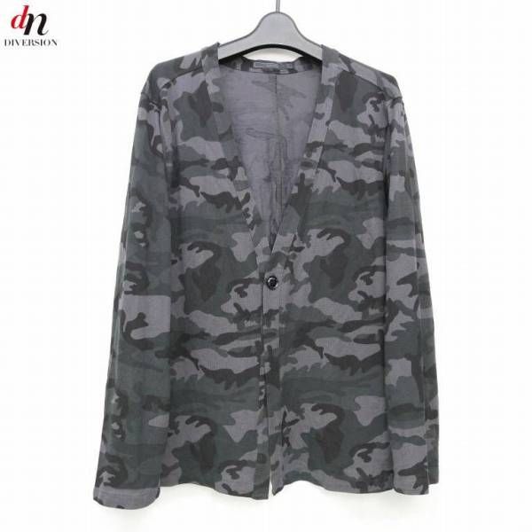 ソフネット Vネック カモフラ カーディガン BLACK L - メルカリ