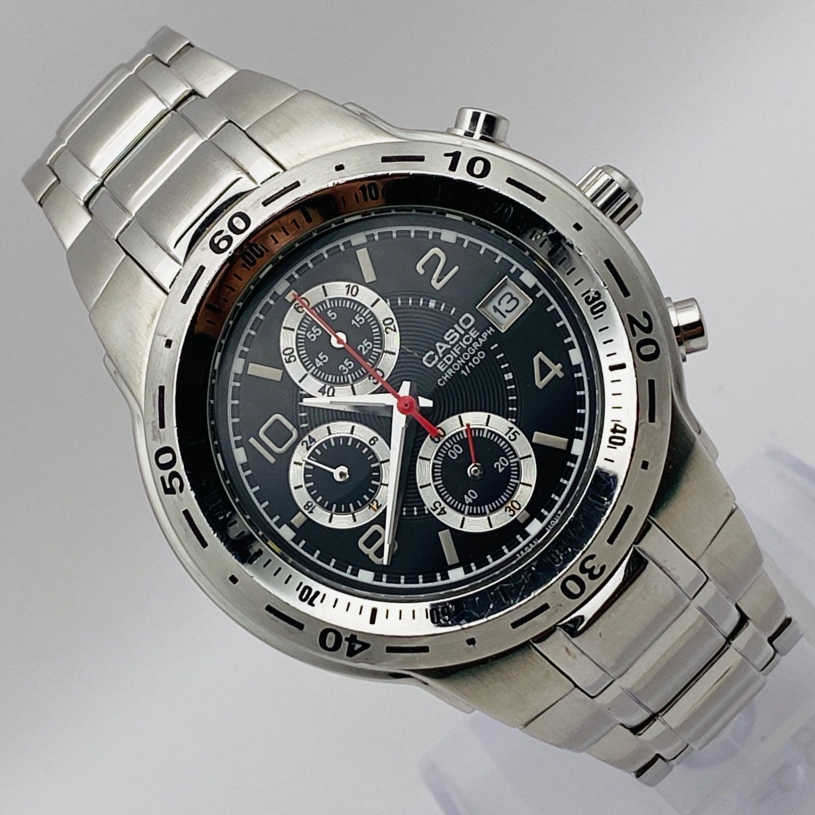 T072）良品 稼動品 CASIO カシオ EDIFICE エディフィス クロノグラフ 