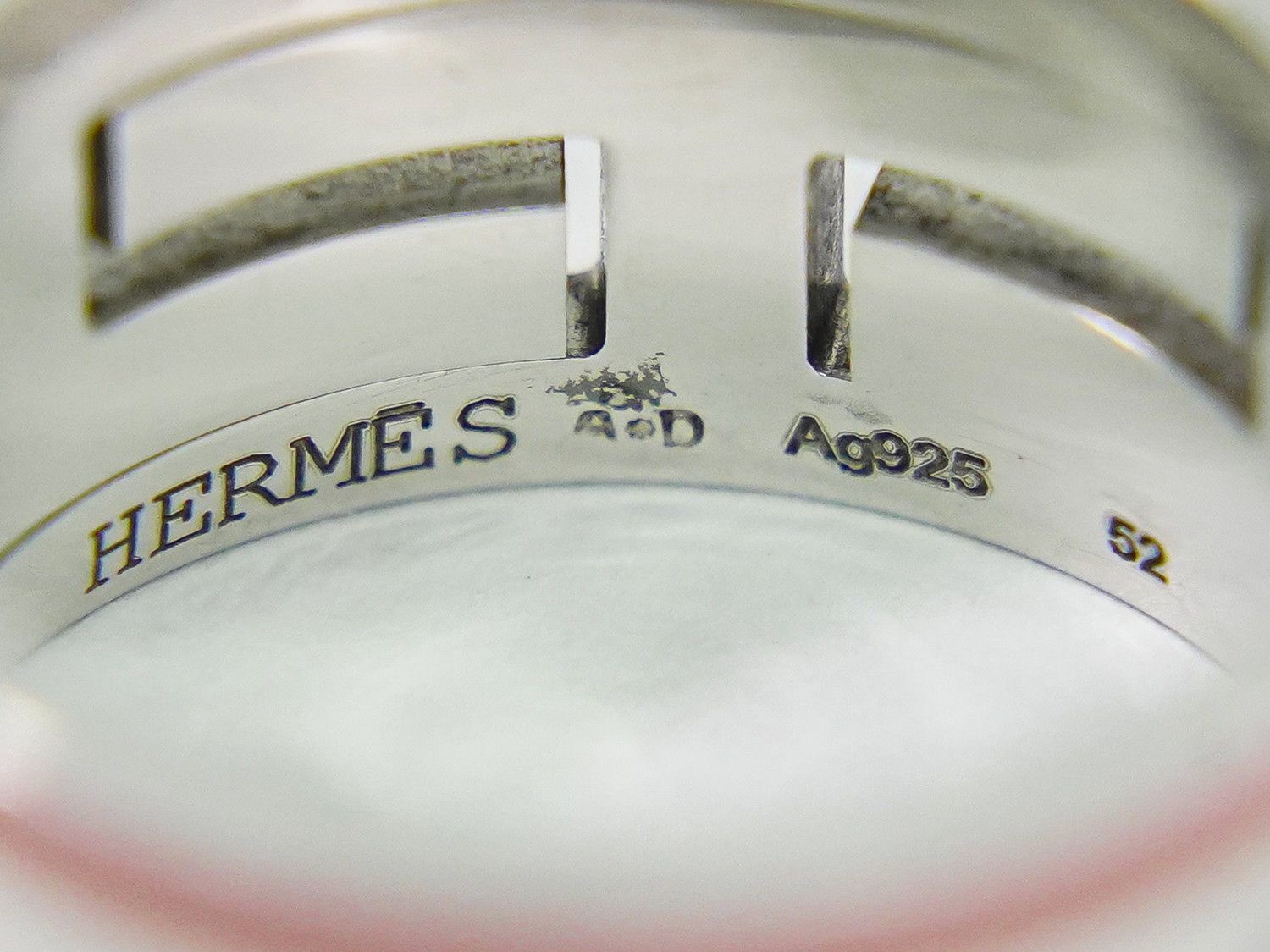 ✨HERMES✨エルメス✨ムーブアッシュ✨Ag925✨シルバー✨Hロゴ✨リング✨ 1円～ エルメス HERMES ムーブアッシュ H ロゴ リング 指輪 54号 Ag