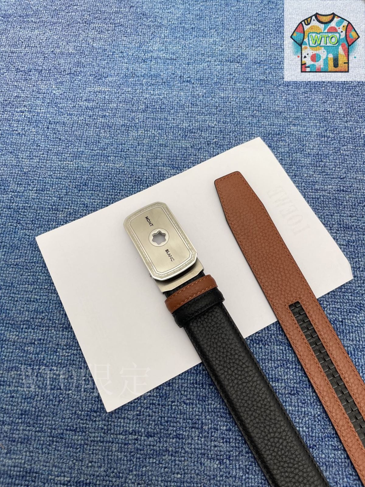 MontBlanc モンブランレザー ショルダーバッグ　未使用 今日WTO】Montblanc モンブラン レザーベルト-1-CP08 - メルカリ
