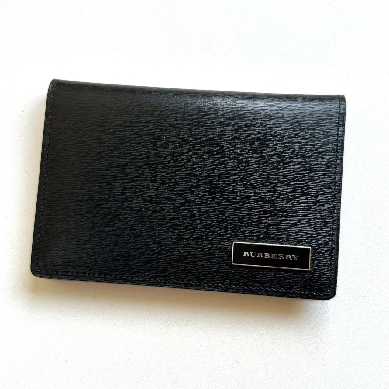 新品同様】バーバリー Burberry 名刺入れ ブラック 黒 カードケース