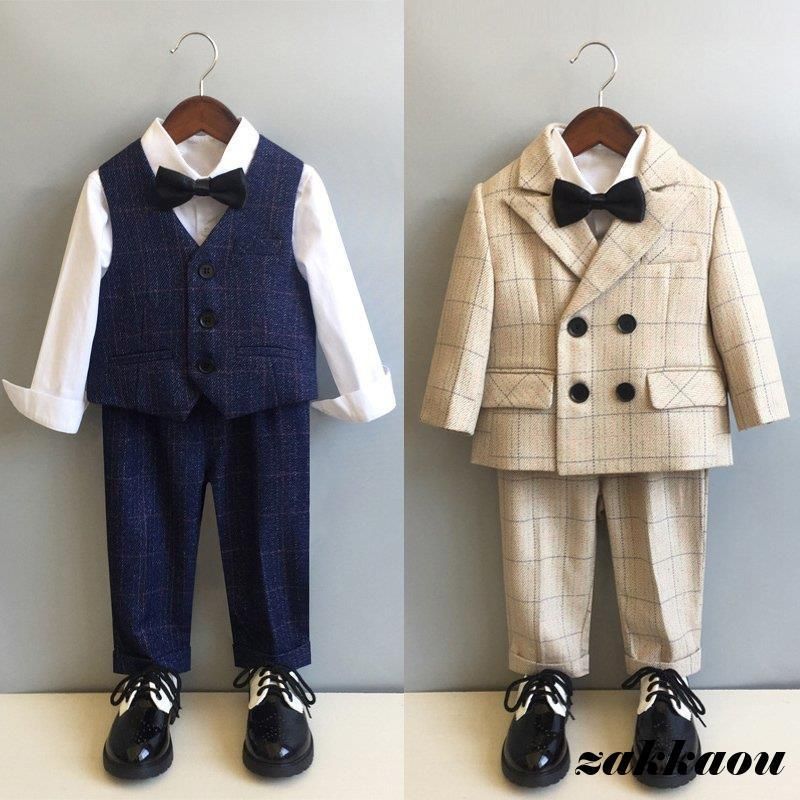 着物 七五三3歳用被布コートセット 男の子 ひよこ商店 クリーム金彩