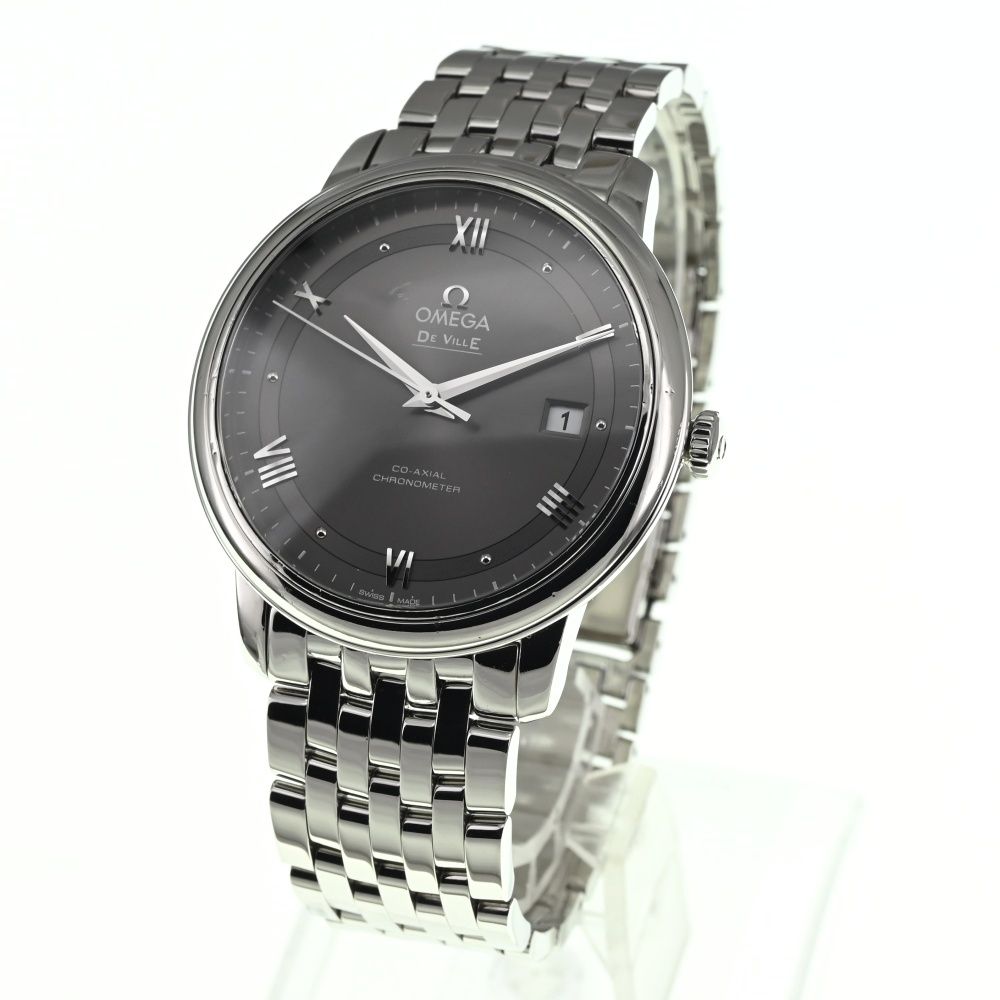 オメガ OMEGA 424.10.40.20.06.001 デビル プレステージ デイト CO-AXIAL クロノメーター 自動巻き メンズ L 137017