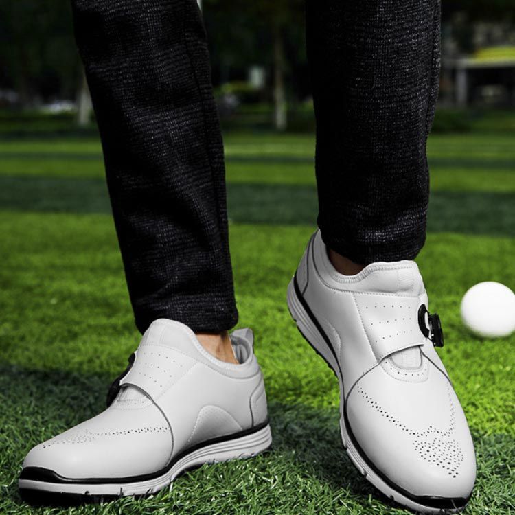 23-28.5cm ゴルフシューズ ダイアル式 レディース メンズ スパイクレス