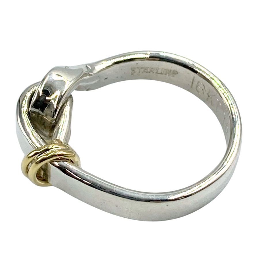 ティファニー リング フック&アイ コンビ シルバー×ゴールド【AFI8】