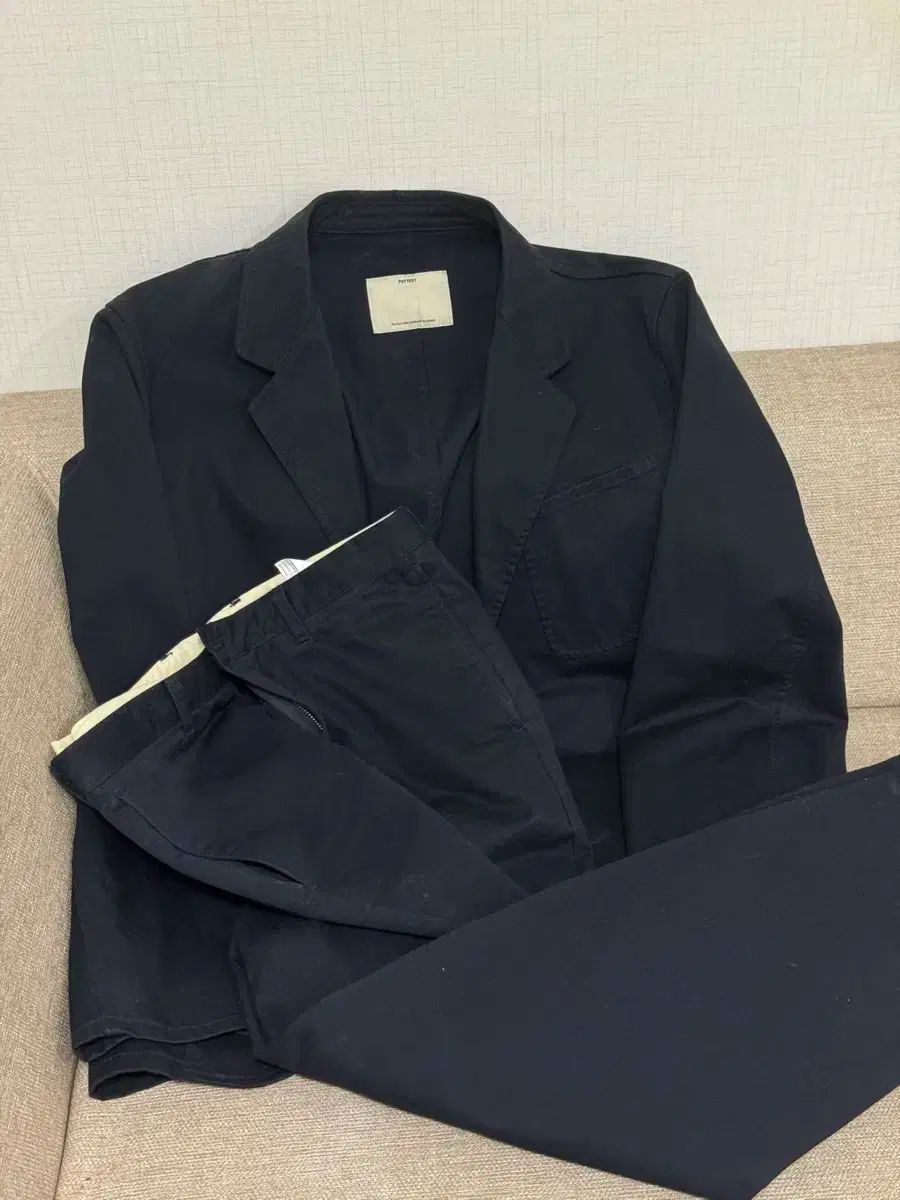 ポッタリー コットン スポーツ セットアップ ダークネイビー 2サイズ