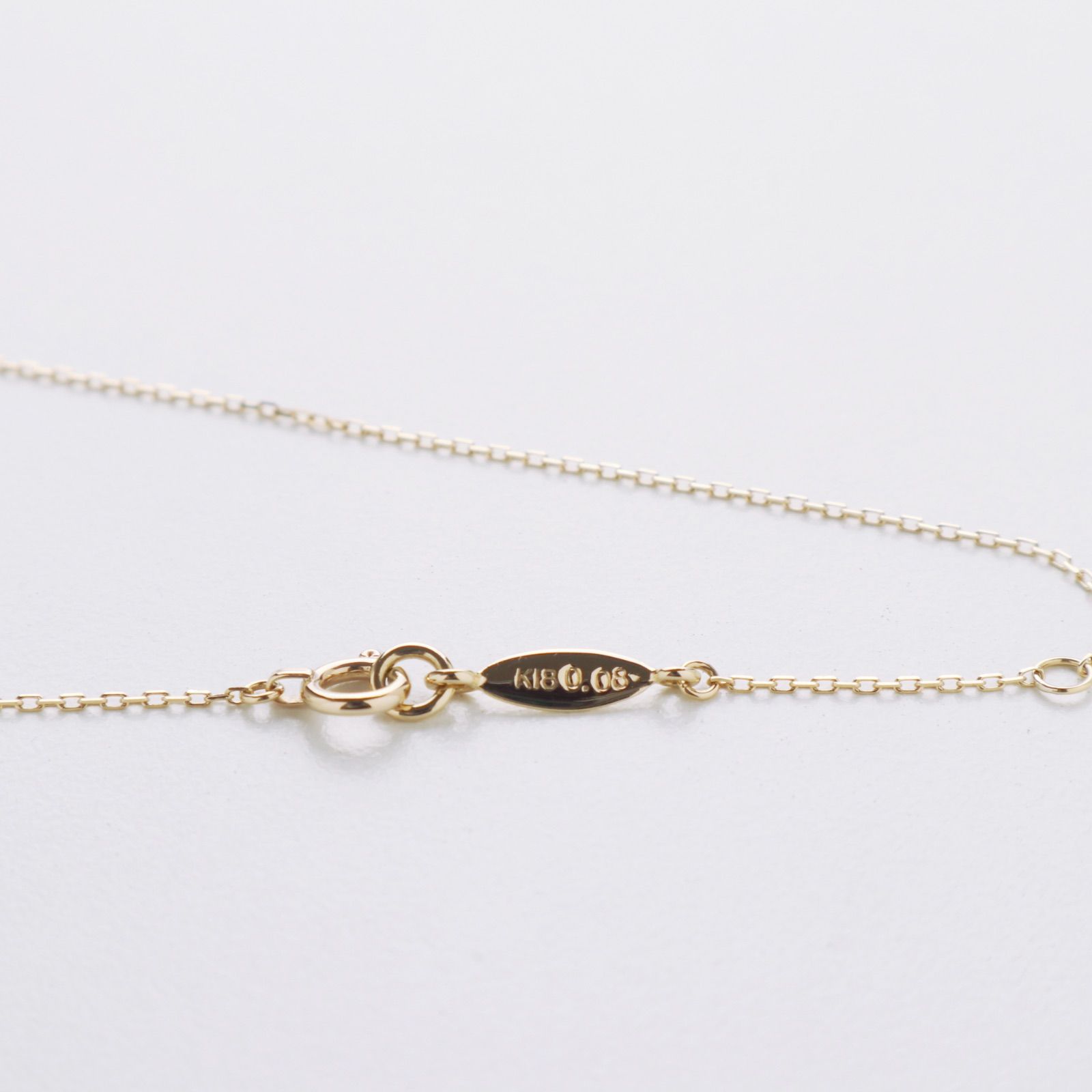 ◇極美品 AHKAH アーカー ダイヤモンド 0.08ct ネックレス K18 