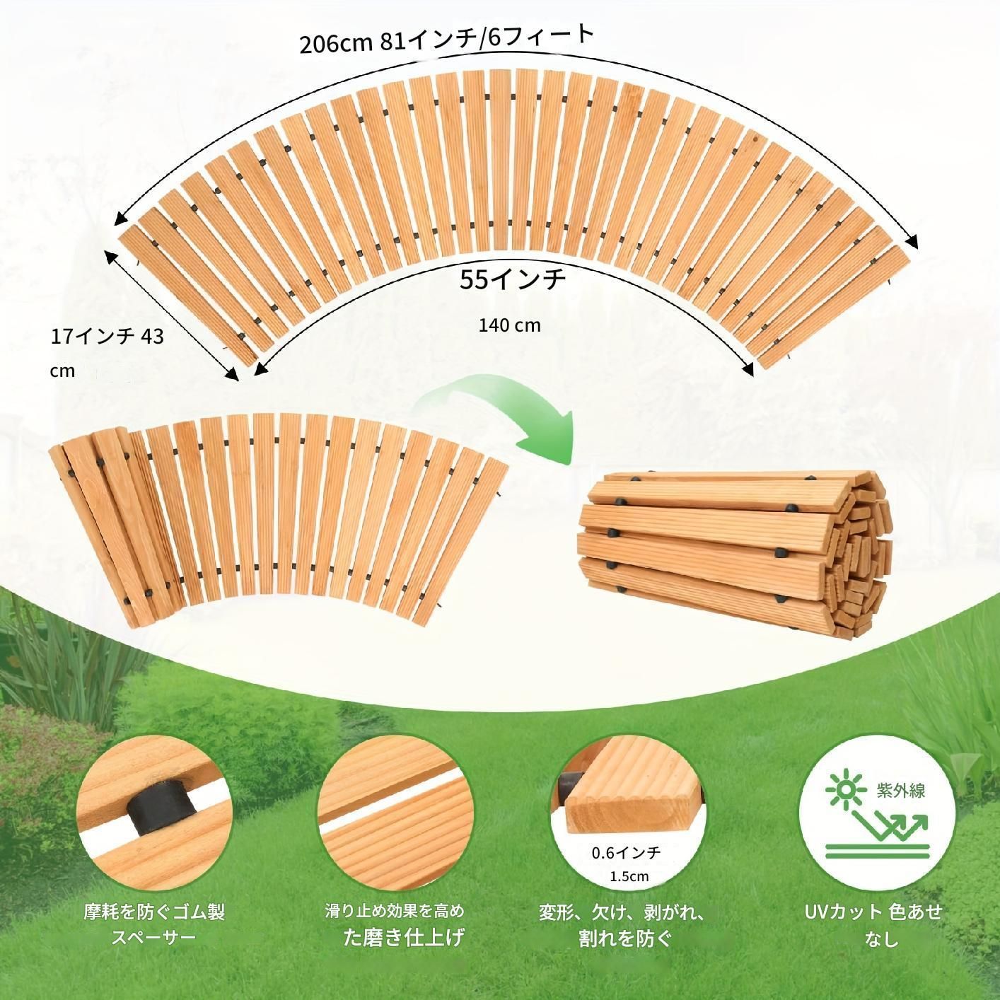 木製歩道ボード