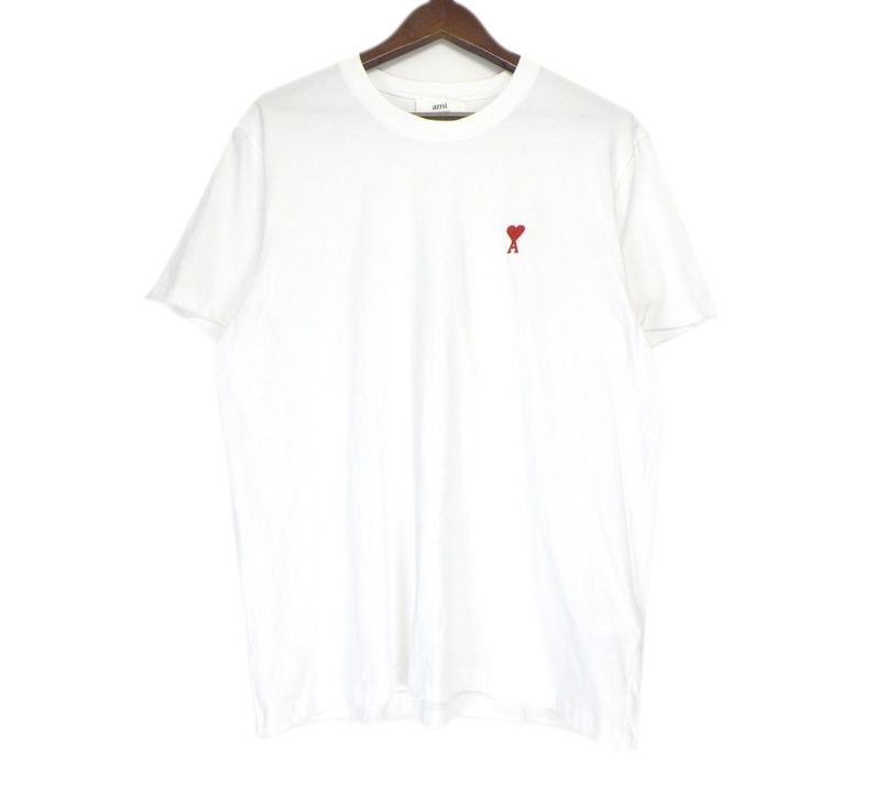 AMI Alexandre Mattiussi ハート刺繍tシャツ 未使用△AMI Alexandre Mattiussi アミ アレクサンドルマテュッ