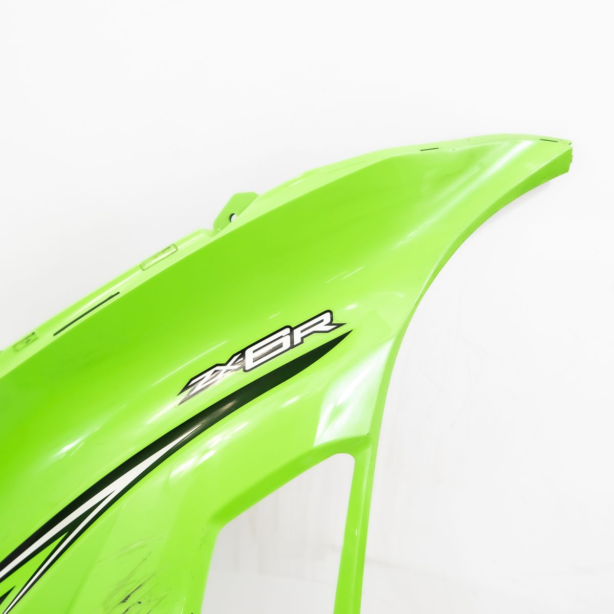 カワサキ ZX-6R 純正 サイドカウル 右 緑 ガリキズ 55028-0445